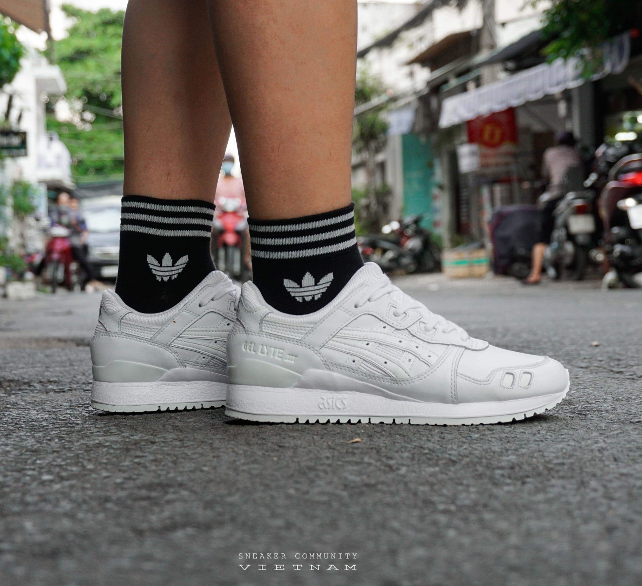 Tất Adidas chính hãng cổ ngắn set 3 đôi đen - sneakercommunityvietnam
